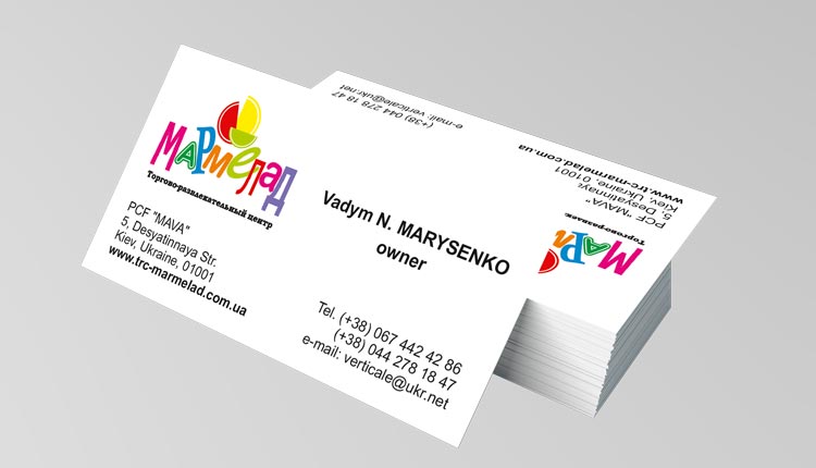 Визитки Мармелад